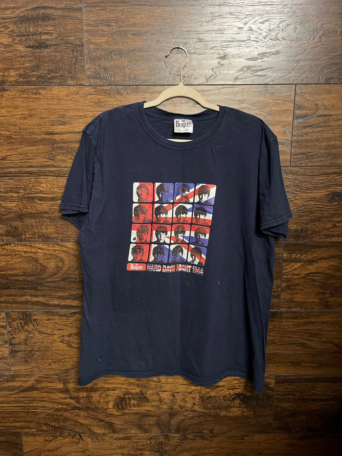 The Beatles UK T-shirt Hard Days Night 1964 - XL - Peeling