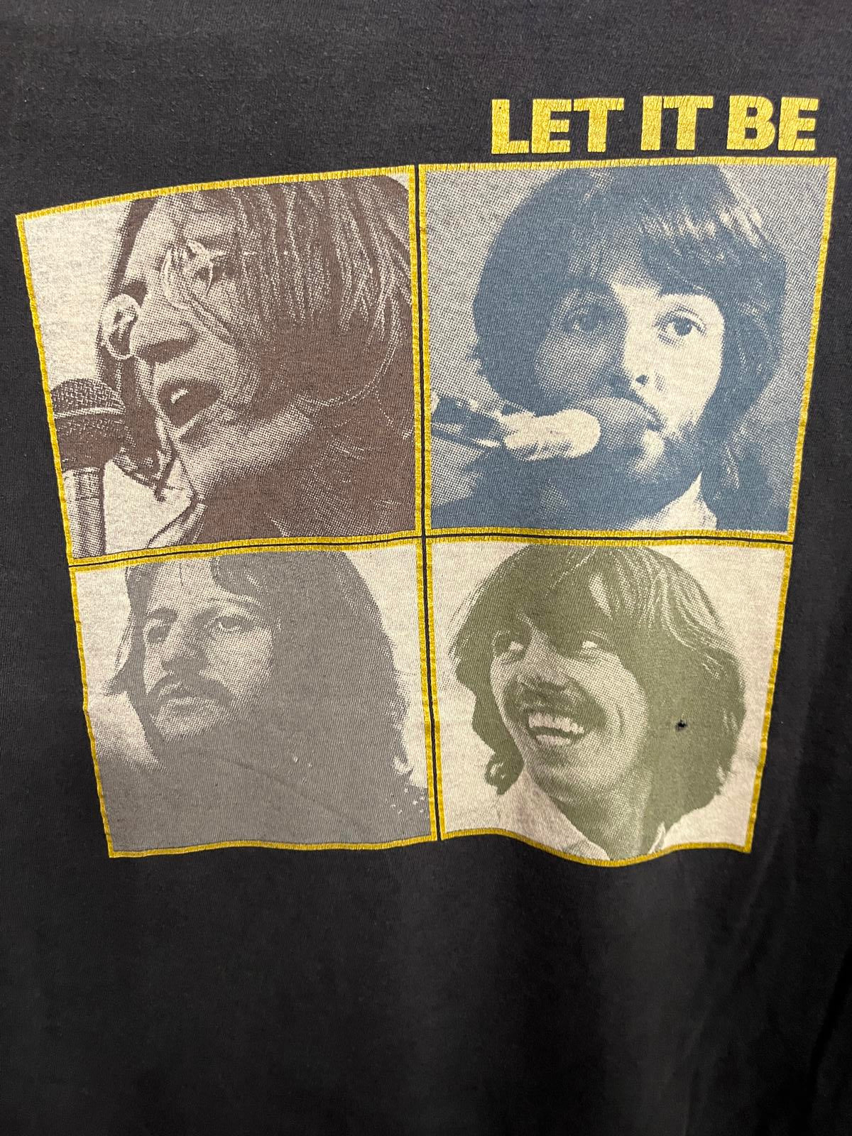 VTG T-shirt The Beatles Let It Be Squares Tee - Apple Tag M