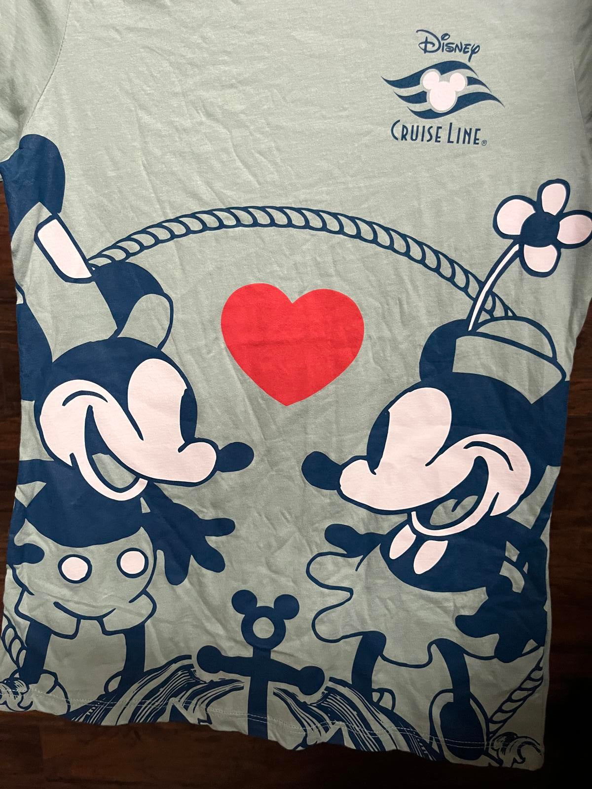 Disney Cruise Line Minnie Hearts Mickey Mouse Love - XS