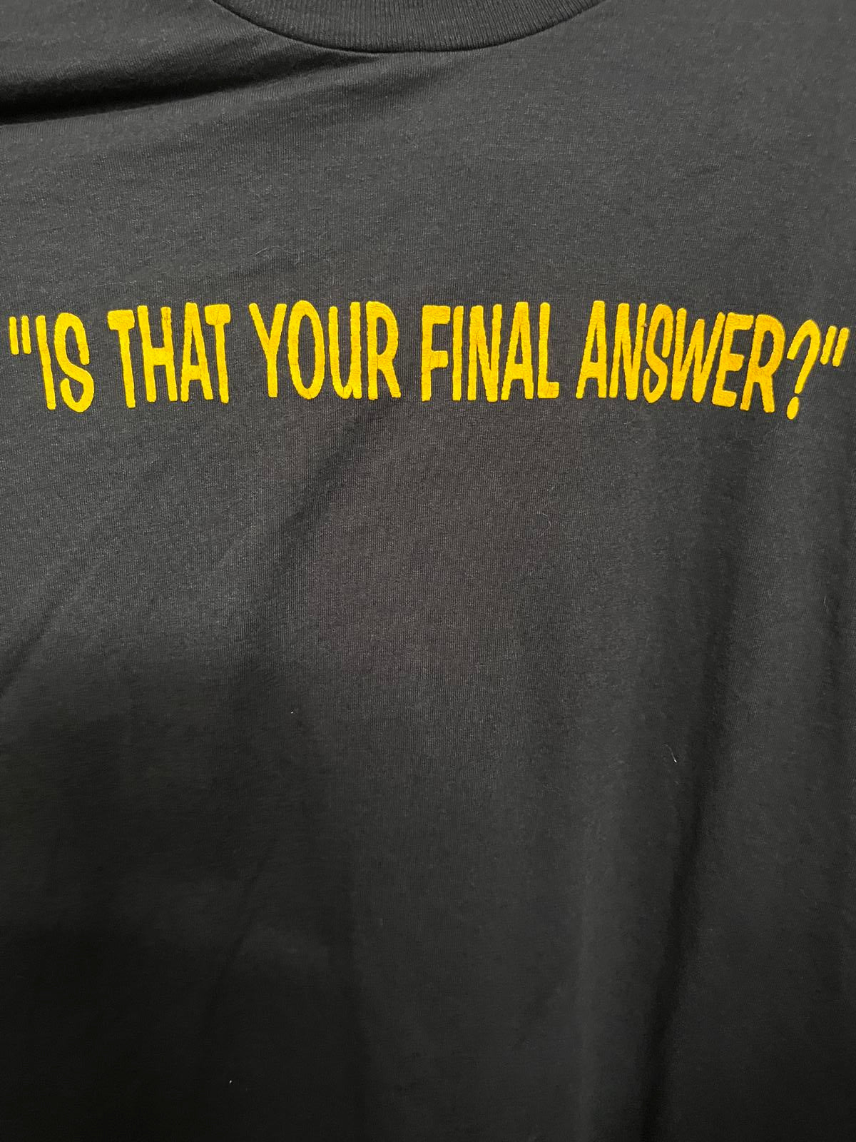 God Tee Who wants to be a Millionaire? TV Show XL