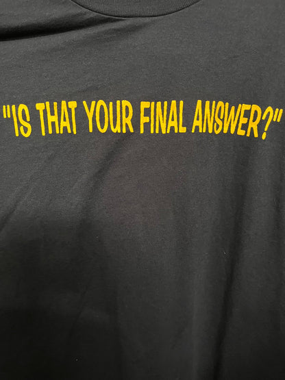 God Tee Who wants to be a Millionaire? TV Show XL