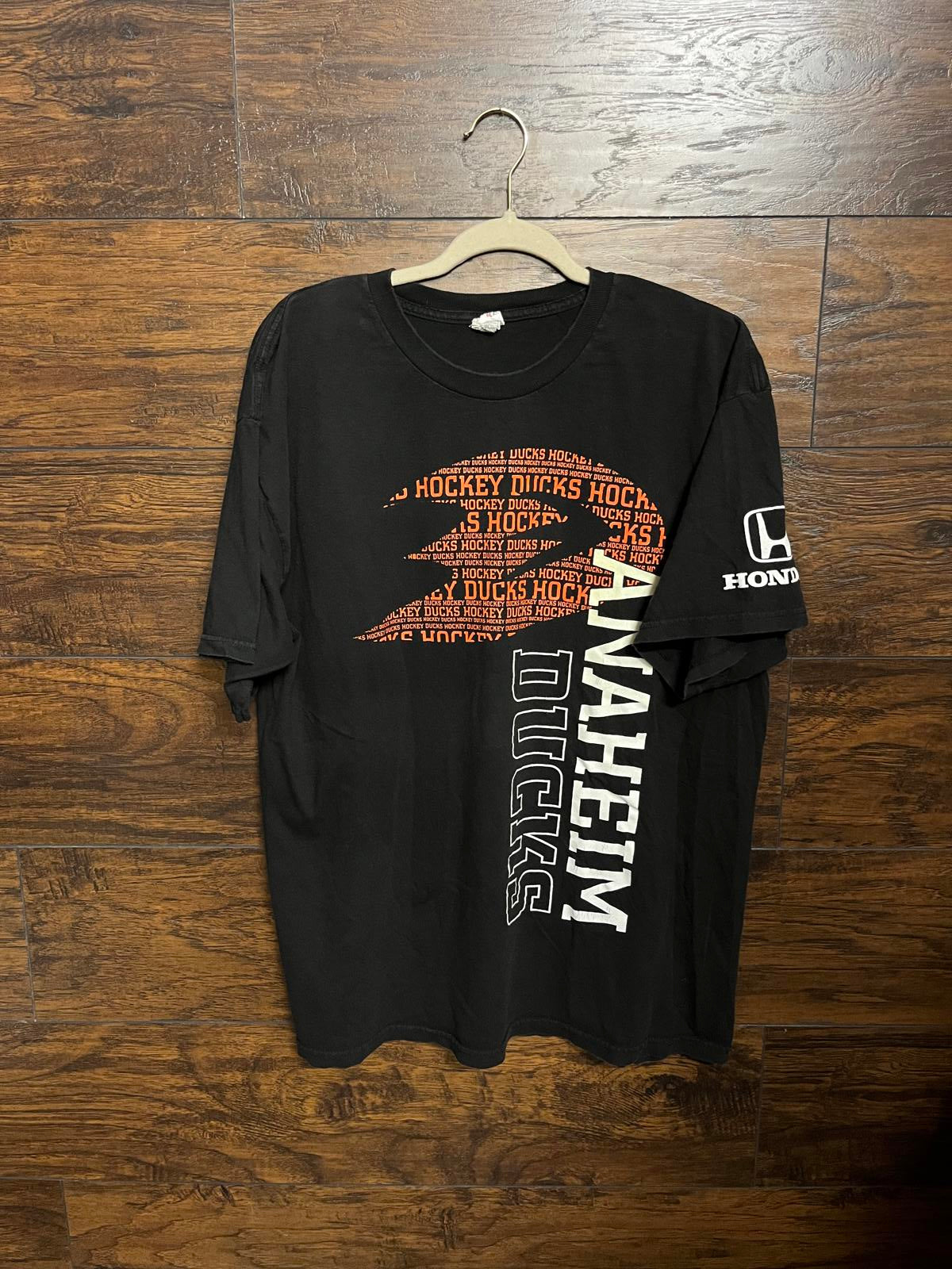 NHL Anaheim Ducks Hockey T-shirt - Vintage Cracking - XL