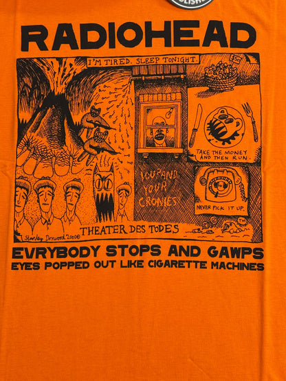 Radiohead Gawps Orange T-shirt - Waste Clothing