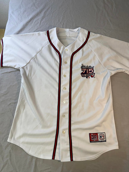VTG Hank Aaron Baseball Jersey 715 Home Runs Anniversary