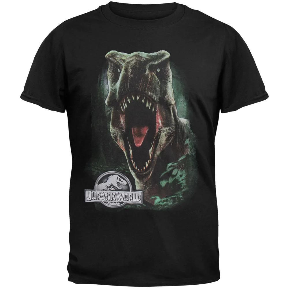 Jurassic World Movie Promo Tee - T-Rex Roar Big Face - XL