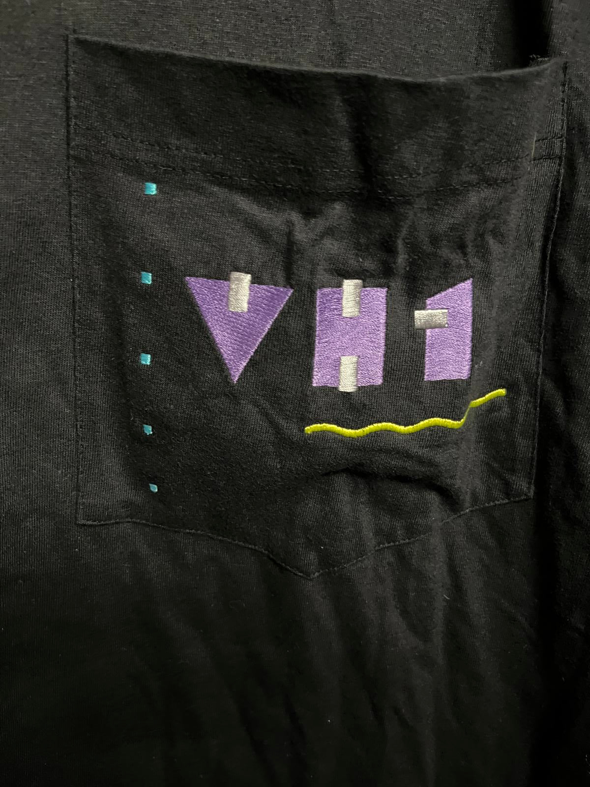 Vintage VH1 TV Long Sleeve Vintage Mock Turtle Neck T-shirt