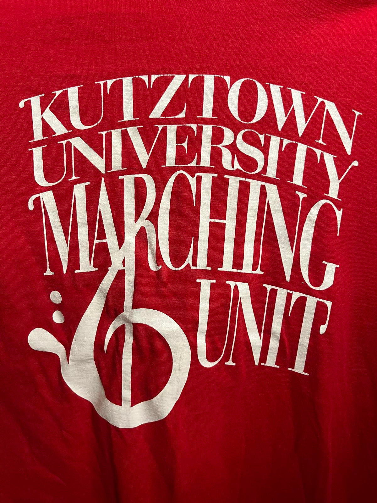 VTG Kutztown University Marching Unit T-shirt KUMU Tee - L