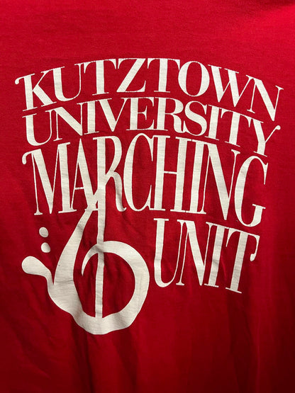 VTG Kutztown University Marching Unit T-shirt KUMU Tee - L