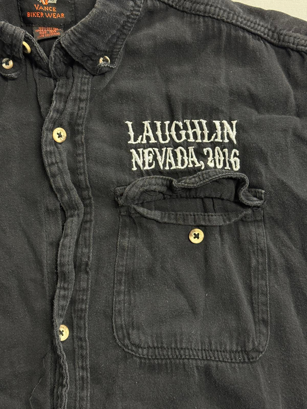 Biker Vest Laughlin Nevada Grim Reaper Ace of Spades 3XL