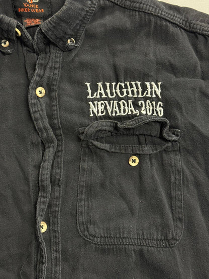 Biker Vest Laughlin Nevada Grim Reaper Ace of Spades 3XL