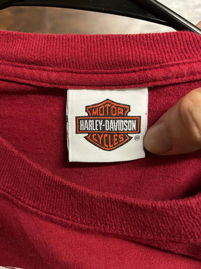 Las Vegas Harley Davidson T-shirt Red Rock Tee - L