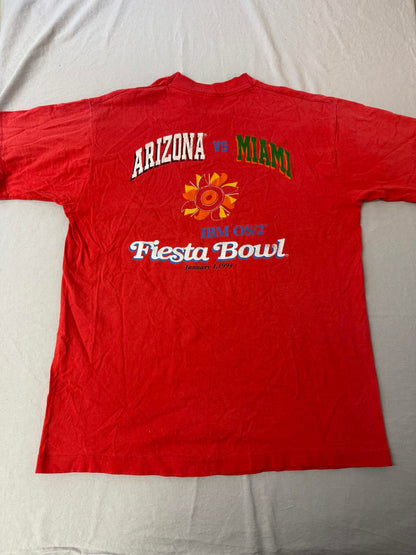 VTG T-shirt University of Arizona Miami Fiesta Bowl 1994 L