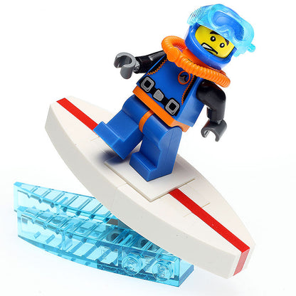 Custom Surfboard with Wave