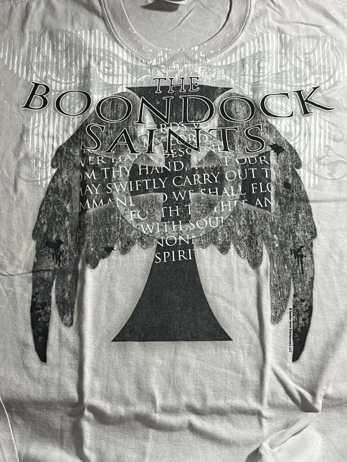 Boondock Saints Movie Merch - Celtic Cross / Angel Wings - L