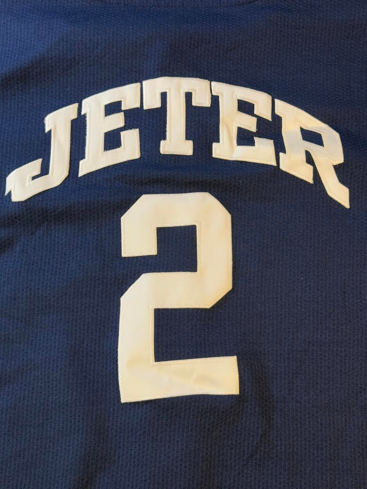VTG Derek Jeter Baseball Jersey Yankees #2 Starter Jersey L