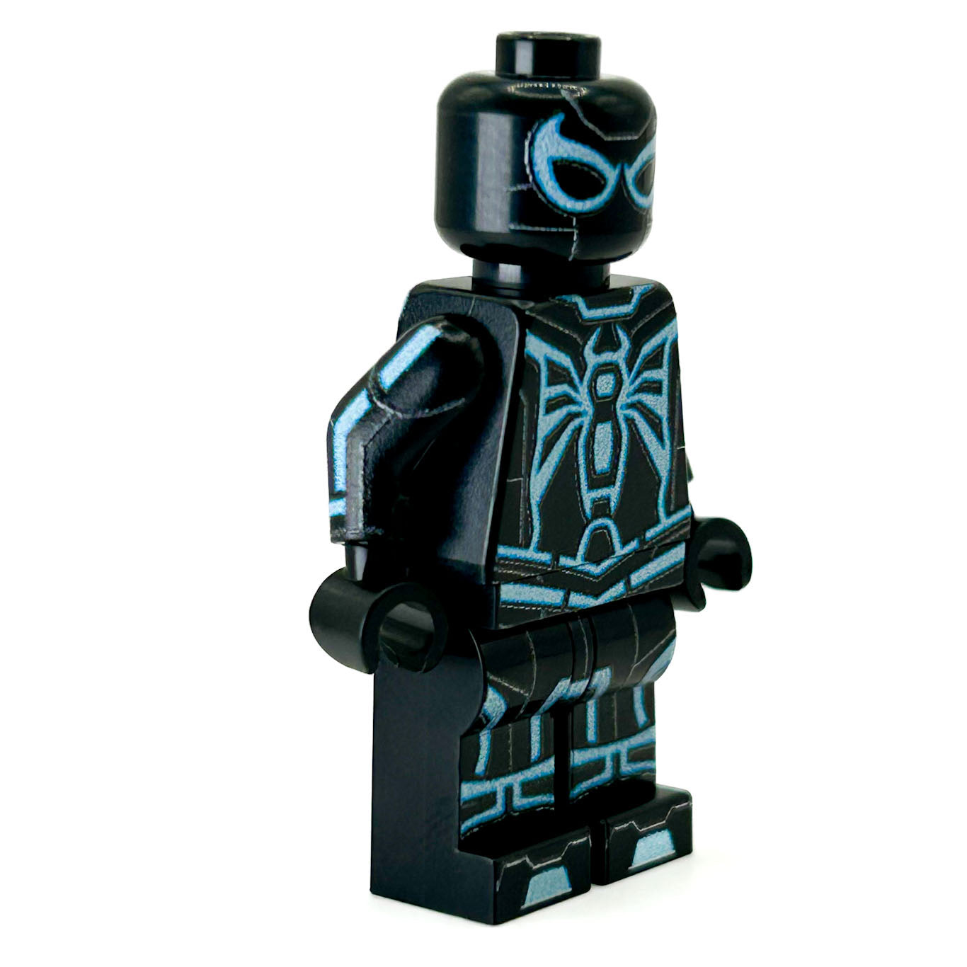 Spidey (Tron-Blue Variant) Custom Minifig made using LEGO parts - B3 Customs