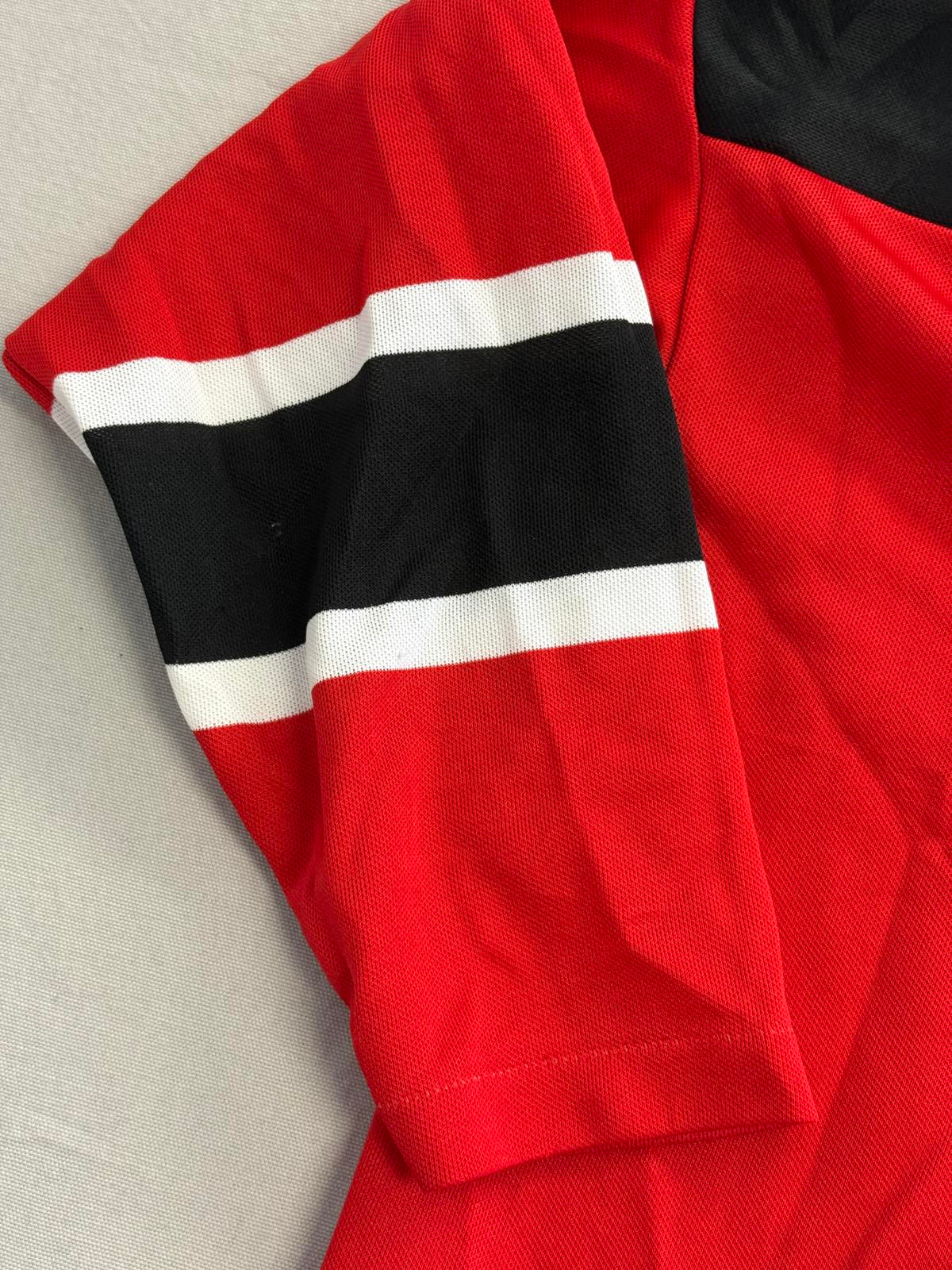 Vintage 90s NHL Devils Jersey CCM Maska Boys L/XL with Pin