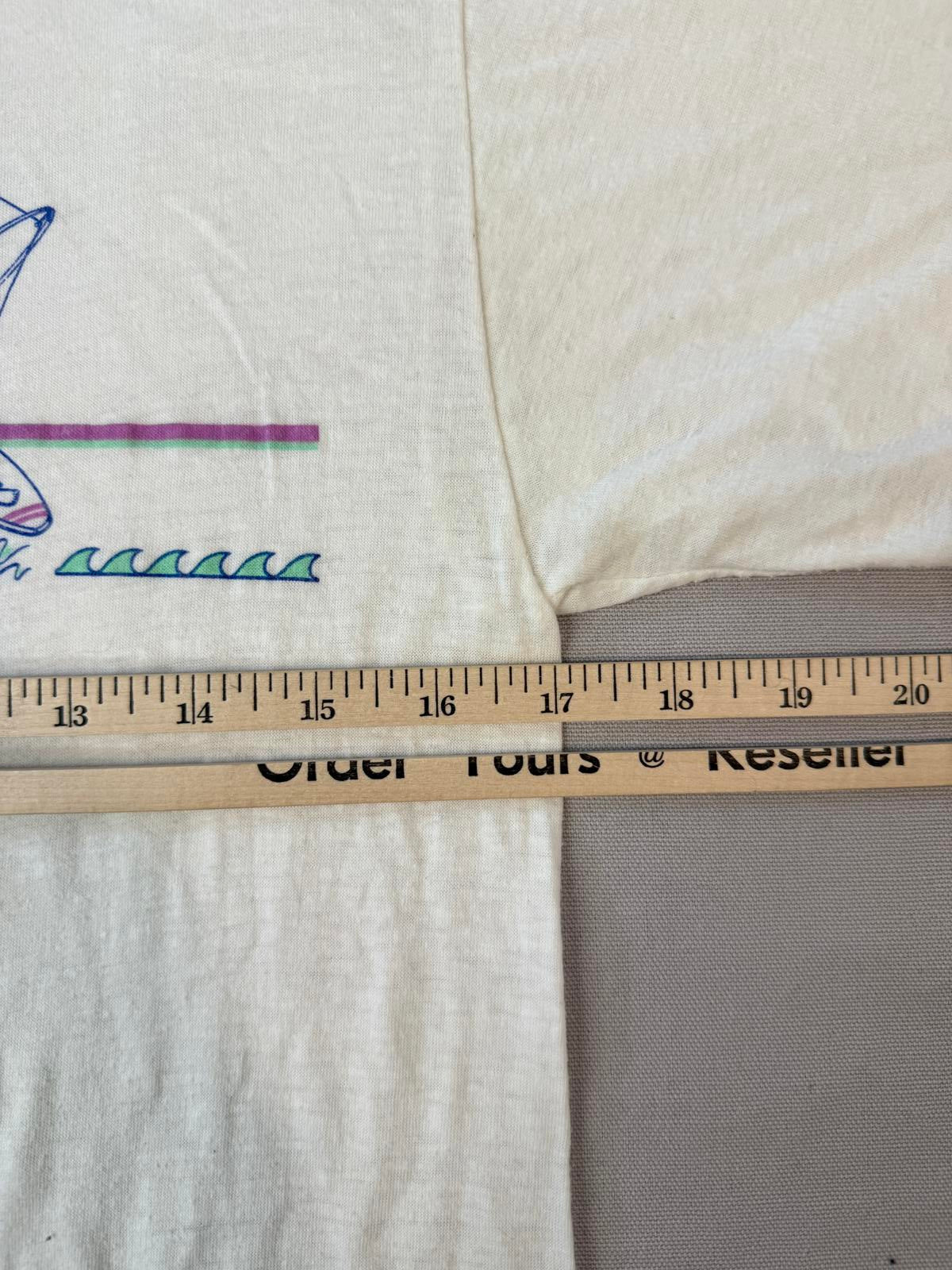 VTG New Jersey Shore T-shirt 1980s Pepsi Kite Surfing Tee -L