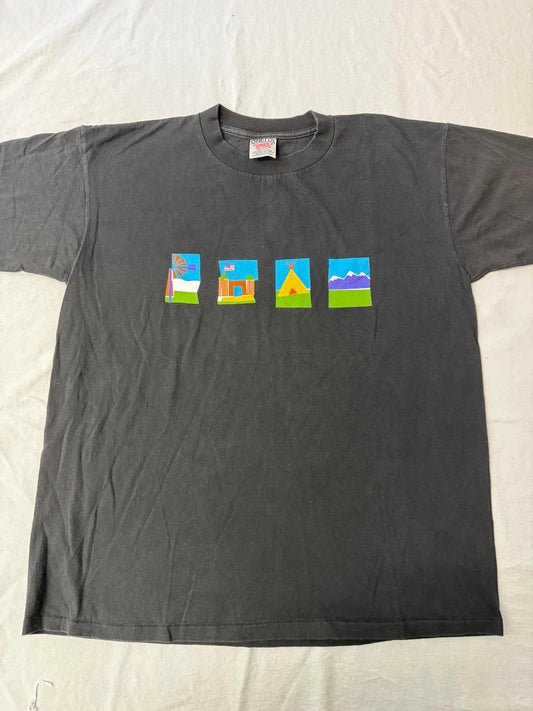 The Real West Documentary T-shirt TV Show 1996 Art Tee XL