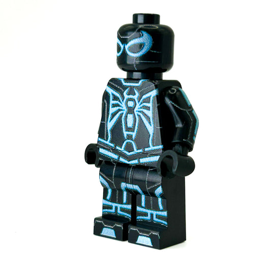 Spidey (Tron-Blue Variant) Custom Minifig made using LEGO parts - B3 Customs