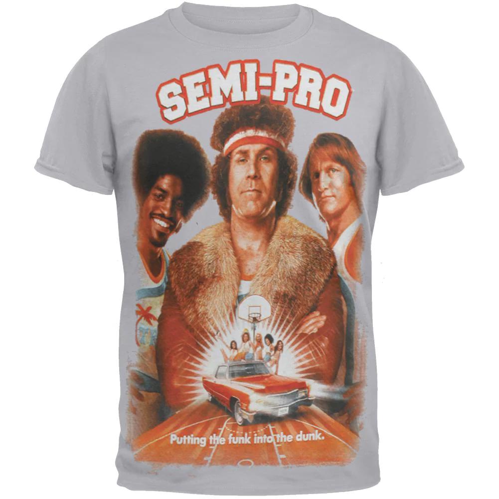 Semi-Pro Movie Promo Tee - Will Ferrell, Woody, Andre 3000 M