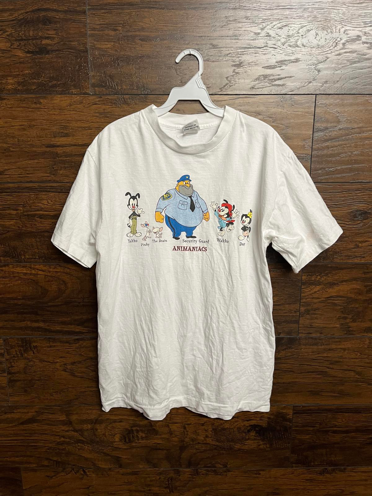 VTG Animaniacs TV Show T-shirt 1993 Promo Cast Tee - L