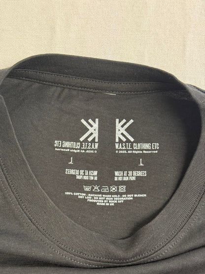 Radiohead Band T-shirt Debossed - Fabric Lettering Waste Clothing