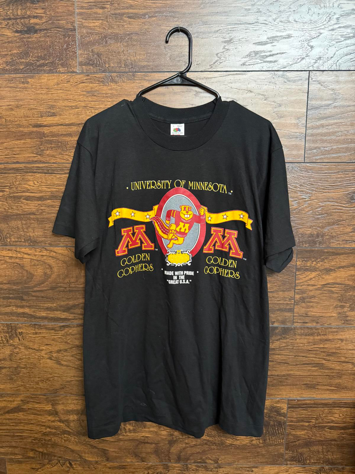 University of Minnesota T-shirt Golden Gophers Made in USA