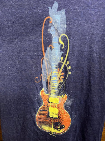 Carios Santana T-shirt 2 Sided - Santana Guitar Peace Dove