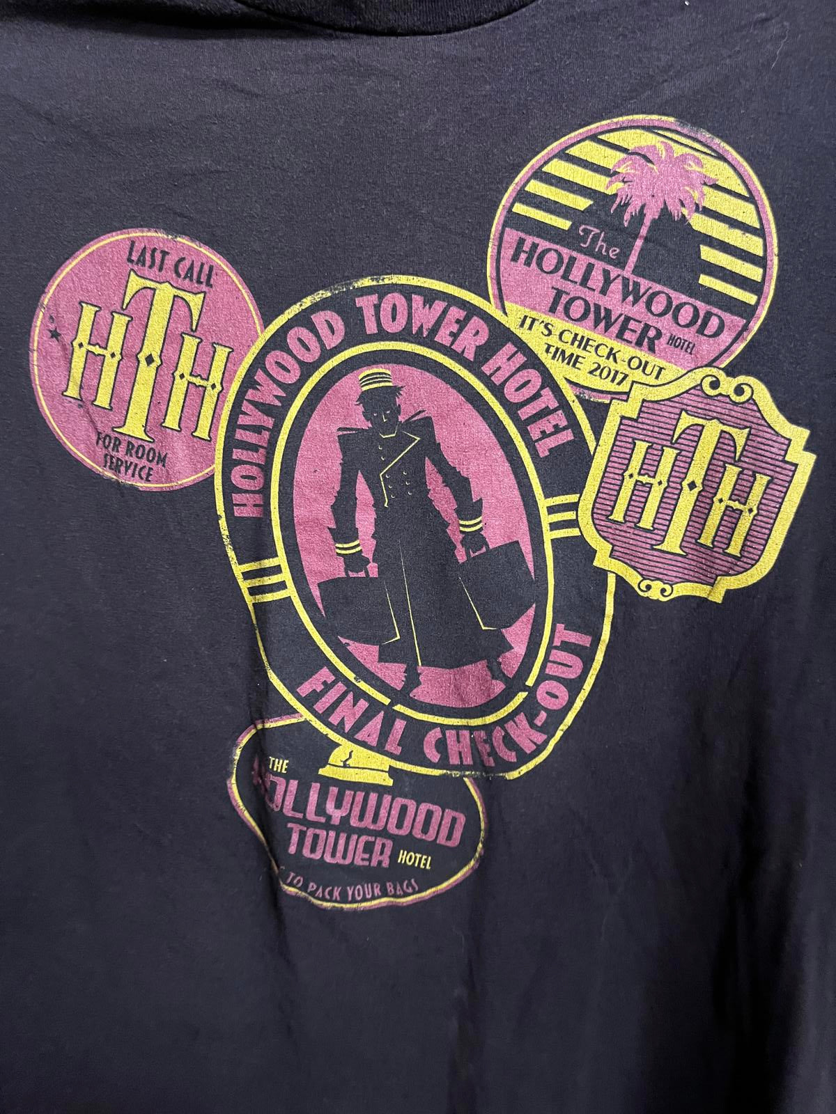 Tower of Terror 2017 T-shirt Disney Annual Passholder Tee -L