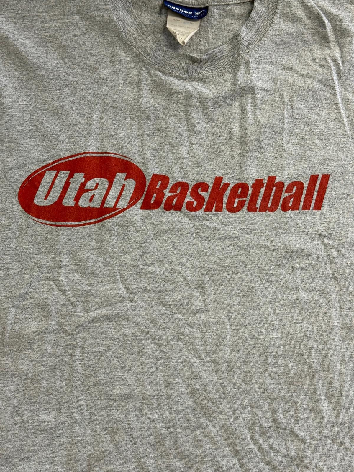 VTG University of Utah Utes Basketball T-shirt Reebok 3XL