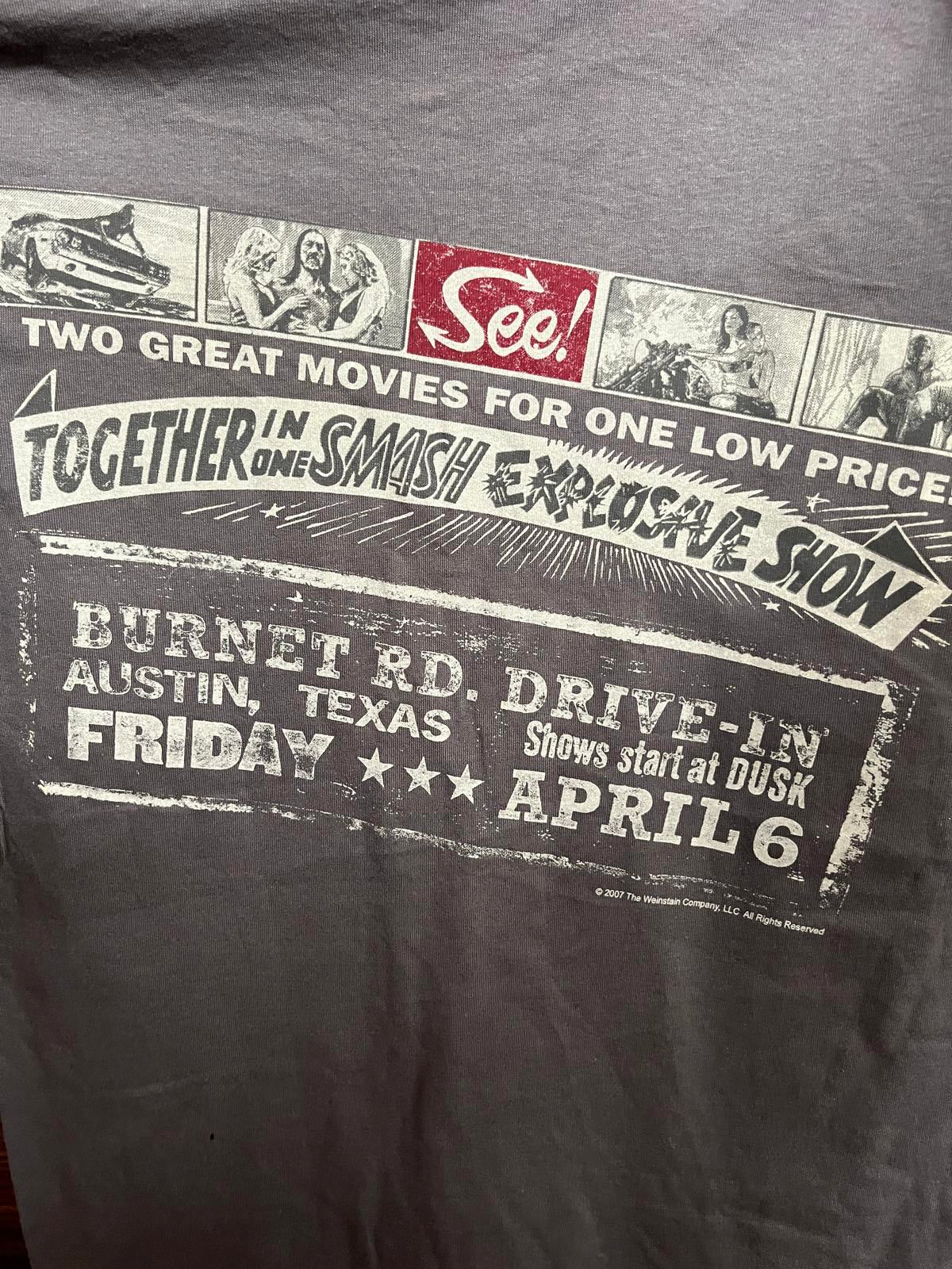 Grindhouse Movie T-shirt Rodriguez Tarantino 2007 Tee -M