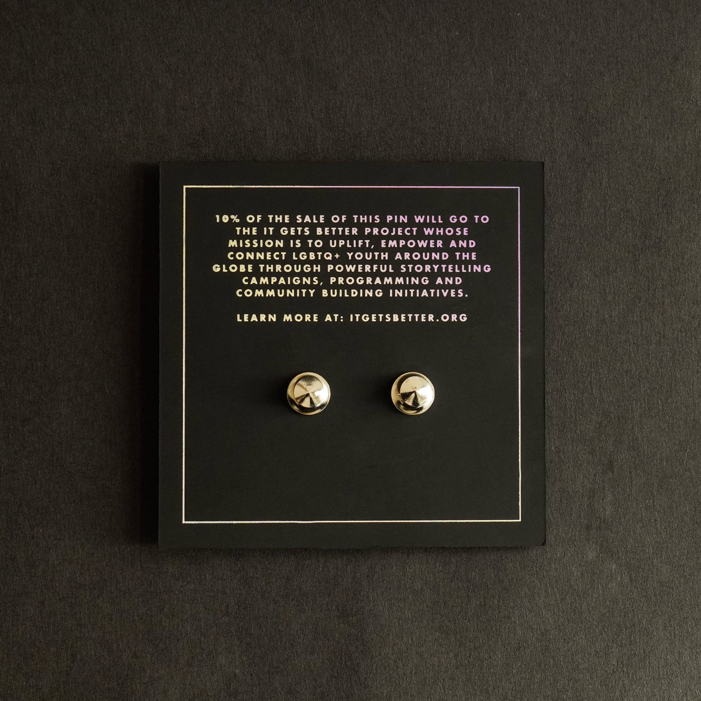 Bars and Tone Pride Pin (It Gets Better Project x FPS)