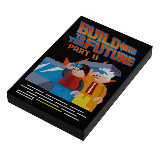 Build to the Future Part II Movie Cover (2x3 Tile) - B3 Customs