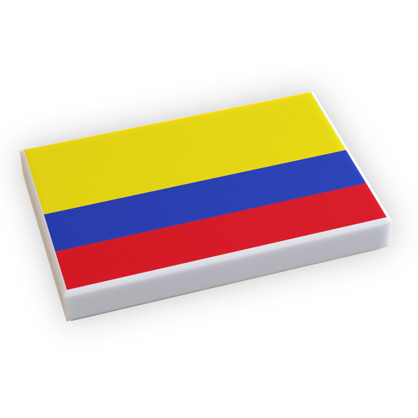 Colombia Flag (2x3 Tile) made using LEGO part