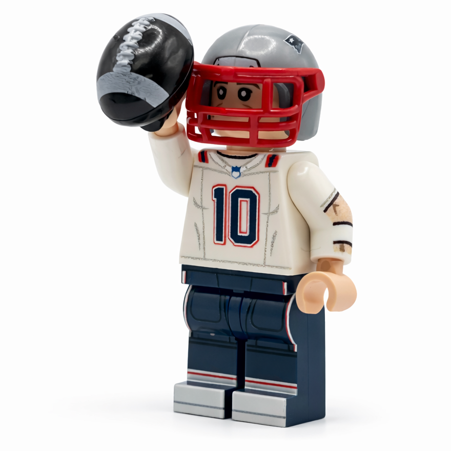 #10 QB Patriots Football Player Minifig