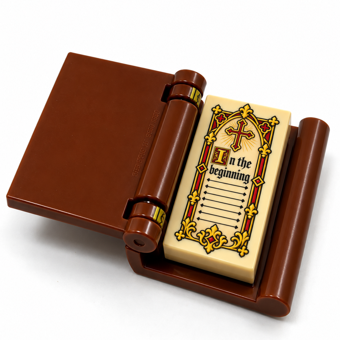 Holy Bible Bounded Book for Minifigs