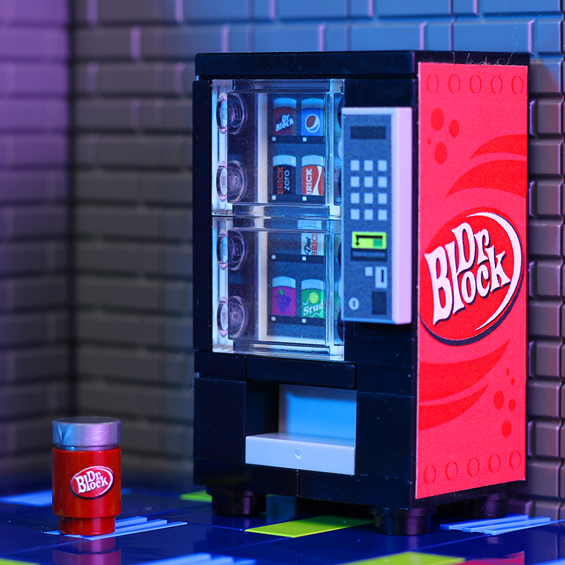 Dr. Block Soda Vending Machine made using LEGO parts