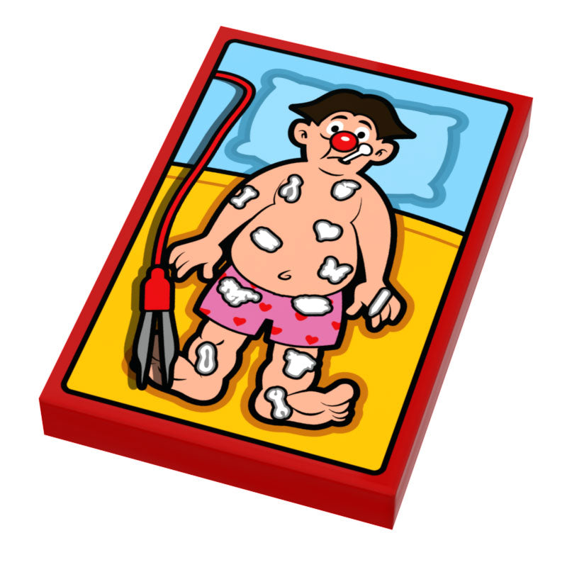 Operating Custom Printed 2x2 Tile made using LEGO part