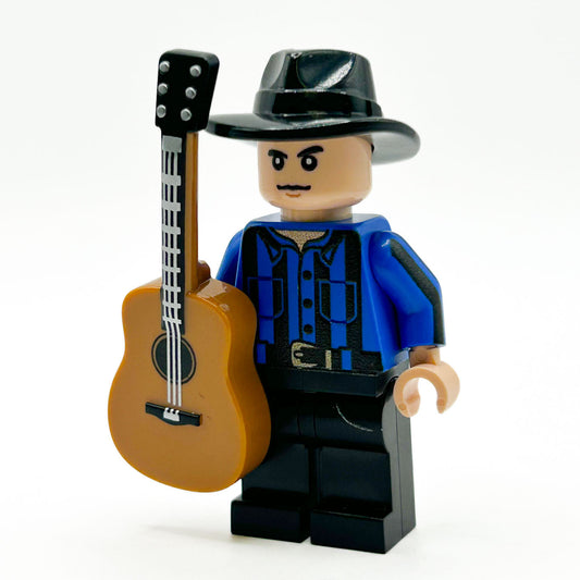 Garth Brooks Musician Minifig (Buildin' the Wind) - B3 Customs