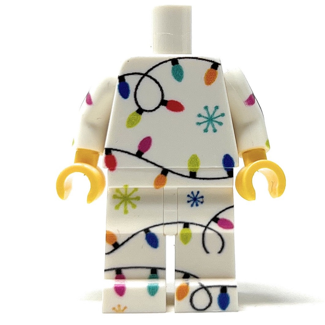 Christmas Lights PJs Minifig Body