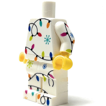 Christmas Lights PJs Minifig Body