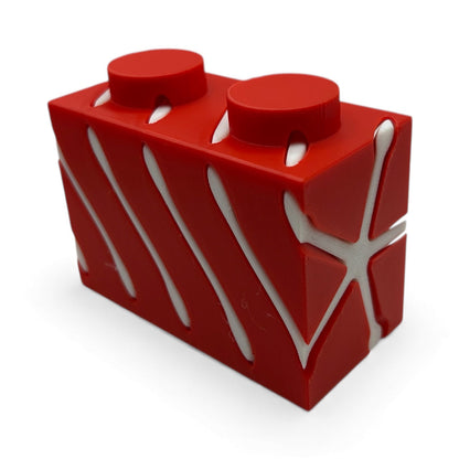 Candy Cane Swirl Christmas Fidget Brick