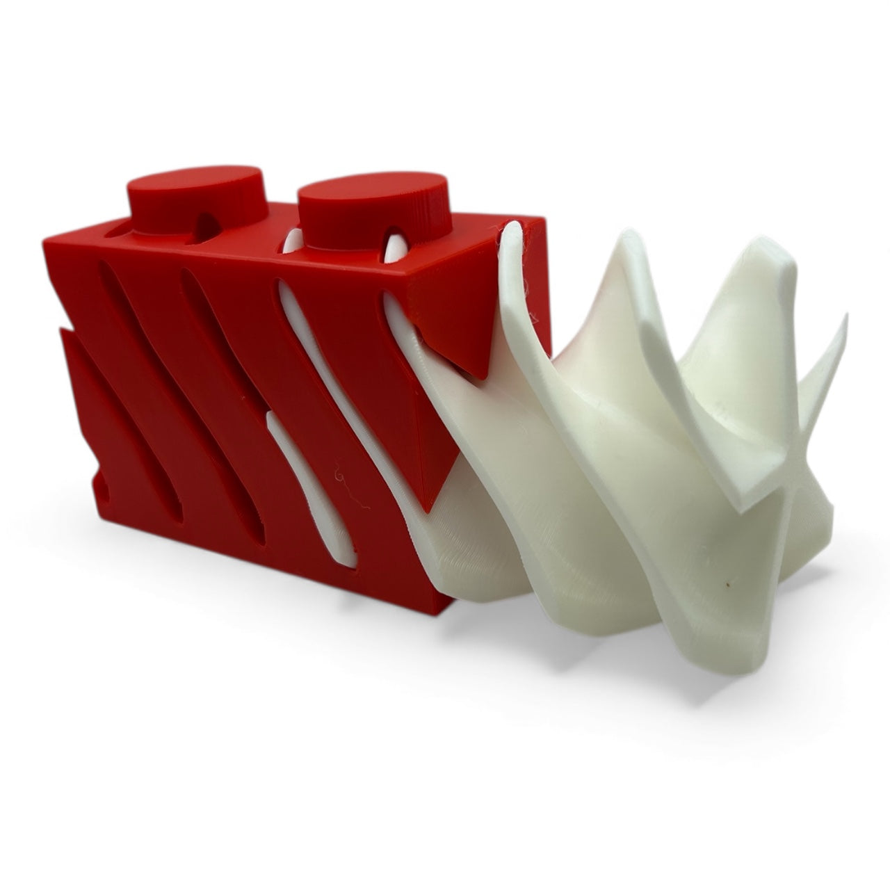 Candy Cane Swirl Christmas Fidget Brick