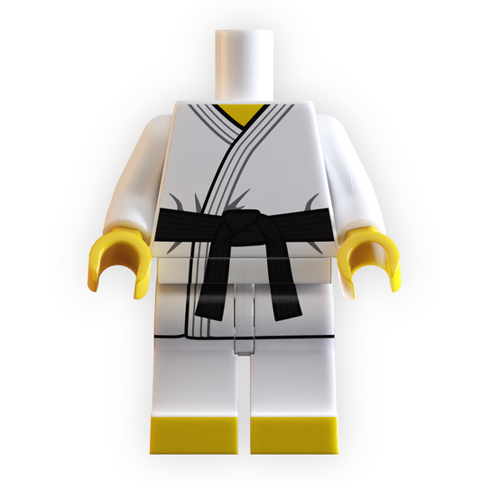 Black Belt Karate Minifig Body