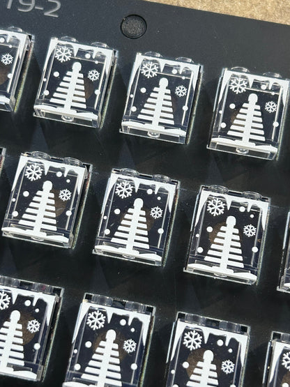 Winter Village Window with Christmas Tree 1x2x2 Panel - B3 Customs