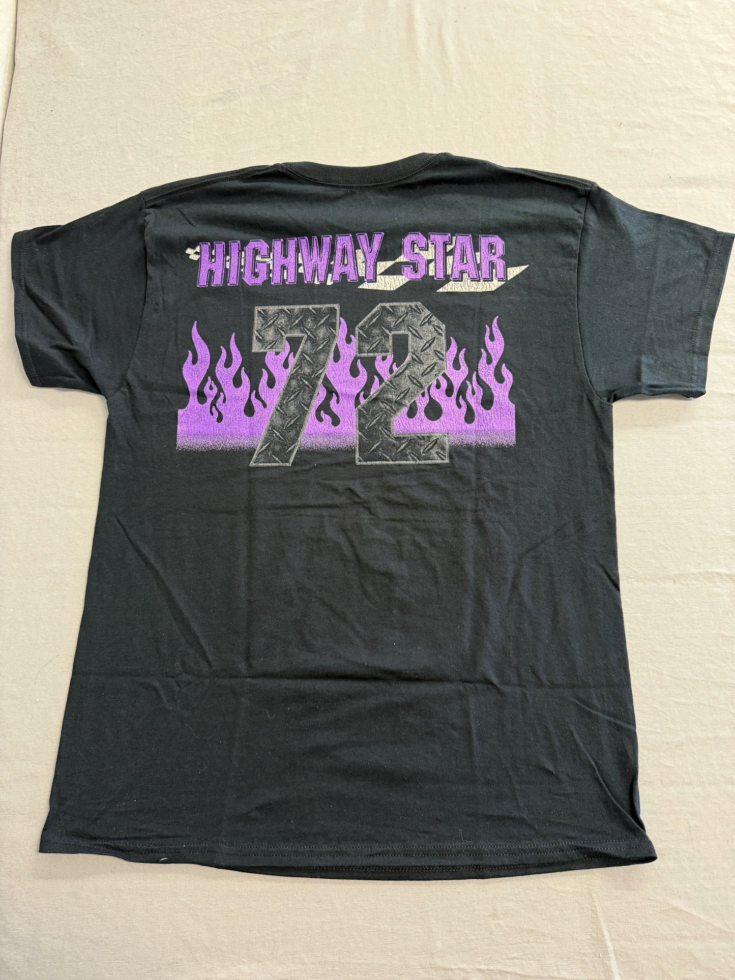 Deep Purple Band T-shirt - Highway Star Lyrics Tee #72 2 Sided