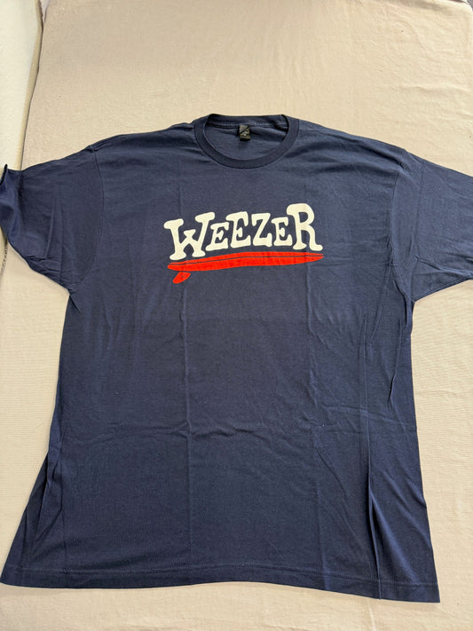 Weezer Surfboard T-shirt - Weezer Official Single Fin Surboard Tee