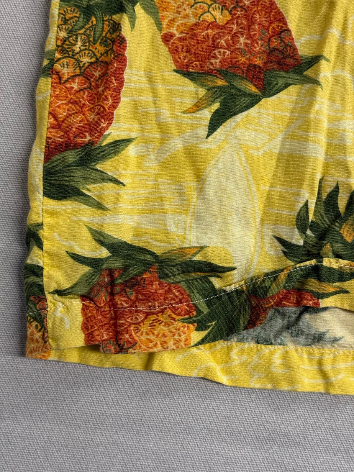 Vintage Mens Hawaiian Shirt Pineapple AOP Made in Hawaii