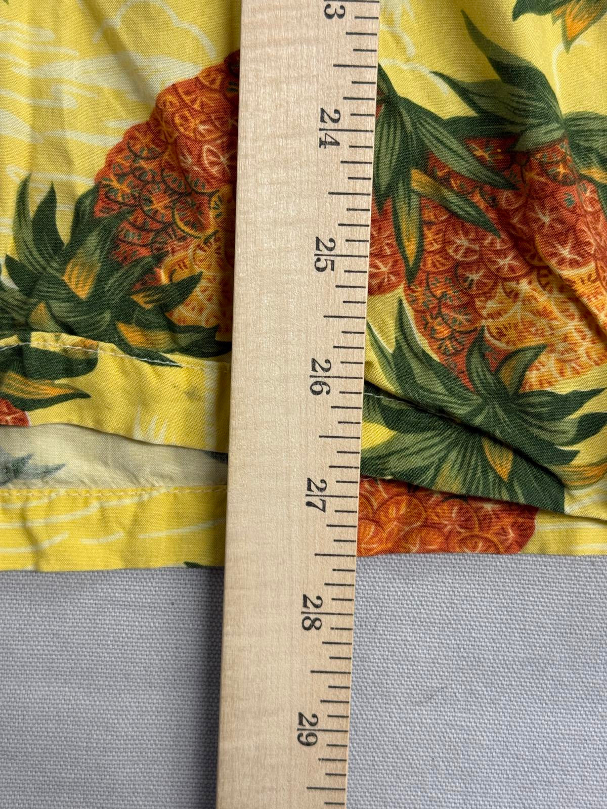 Vintage Mens Hawaiian Shirt Pineapple AOP Made in Hawaii